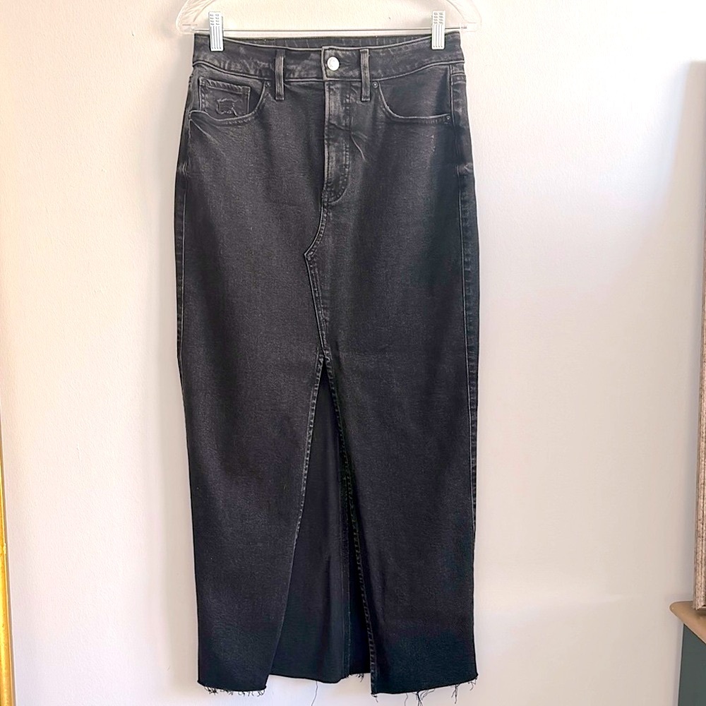 Excellent Condition, Express, Black Denim Maxi Skirt, Sz. 4